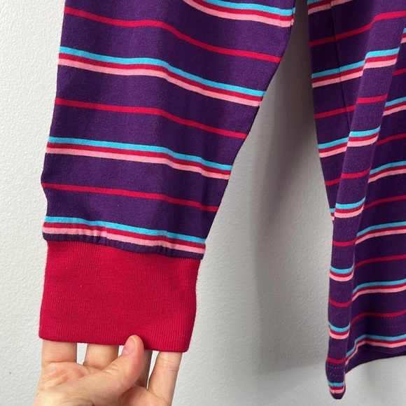 Odd Future OFWGKTA Stripes Purple Red Long Sleeve Crewneck Top Womens Size L - Picture 4 of 7
